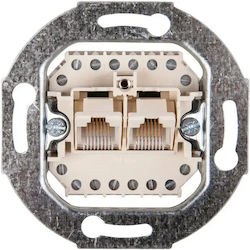 Hager Connection Socket Uae 8/8-pole Cat.3 Mechanism 534539 Hager Connection Socket Uae 8/8-pole Cat.3 Mechanism 534539