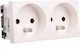 Power Socket M45 Double U 16a White Std-f0 Rw2 6120172