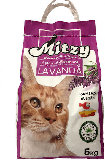 Mitzy Άμμος Γάτας Μπετονίτης με Άρωμα Λεβάντα 5lt