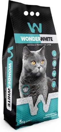 WonderWhite Άμμος Γάτας Μπετονίτης με Άρωμα Marseille Soap 5kg