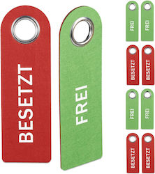 Set 10 Relaxdays Door Signs Red Green 27x8.5x0.5cm Set 10 Relaxdays Door Signs Red Green 27x8.5x0.5cm