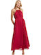 Summer Maxi Dress Open Back