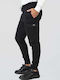 Herren-Sweatpants mit Gummizug Schwarz