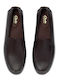 Plain Leather Men's Casual Shoes Brown