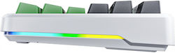 Aula F87 Wireless Gaming Mechanical Keyboard Tenkeyless with GrayWood V3 Switches and RGB Lighting (English US) Gray