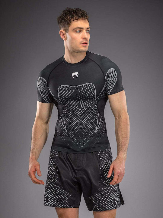 Venum Men's Short Sleeve Shirt VENUM-06154-690 for Jiu-Jitsu Black