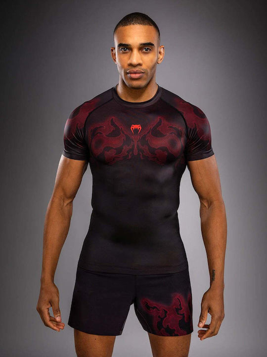 Venum Men's Short Sleeve Shirt VENUM-06307-100 for Jiu-Jitsu Black