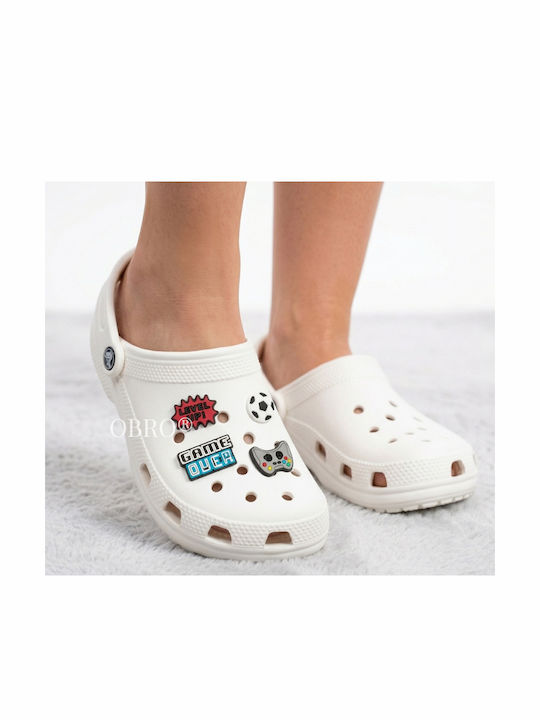 Set 4 Jibbitz Crocs Clogs – Gaming Charms Decorative Pins Secure Fit 3 X 2 Cm Gray Set 4 Jibbitz Crocs Clogs – Gaming Charms Decorative Pins Secure Fit 3 X 2 Cm Gray