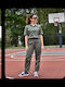Women's Fabric Cargo Trousers Khaki