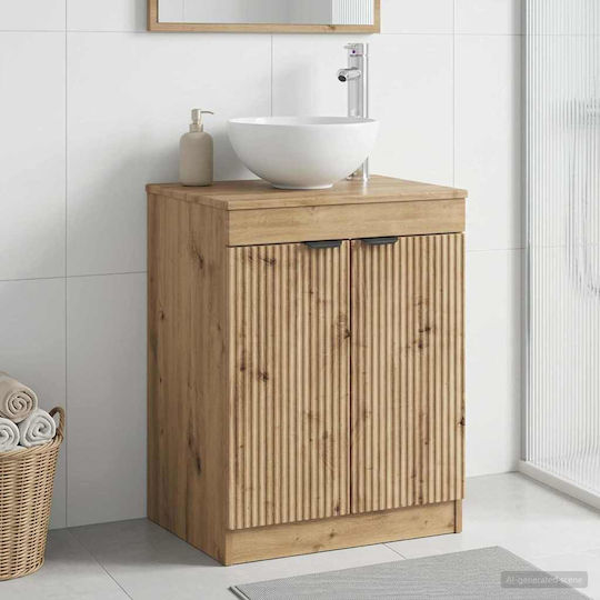 vidaXL Bathroom Vanity Unit Without Sink L54xW41xH70cm Oak