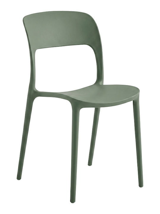 Outdoor Chair Polypropylene Zanna Dark Green 40x53x78cm