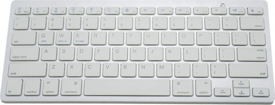 Slim Wireless Bluetooth Keyboard English US Silver