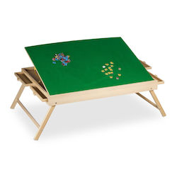 Relaxdays Tablă de Puzzle cu 4 Sertare Galben Verde Maro Deschis 34.5x66.5x110.5 Cm Relaxdays Tablă de Puzzle cu 4 Sertare Galben Verde Maro Deschis 34.5x66.5x110.5 Cm