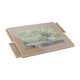 Relaxdays Kipp- und Dreh-Puzzle-Tisch Hellbraun 4x67x93 cm