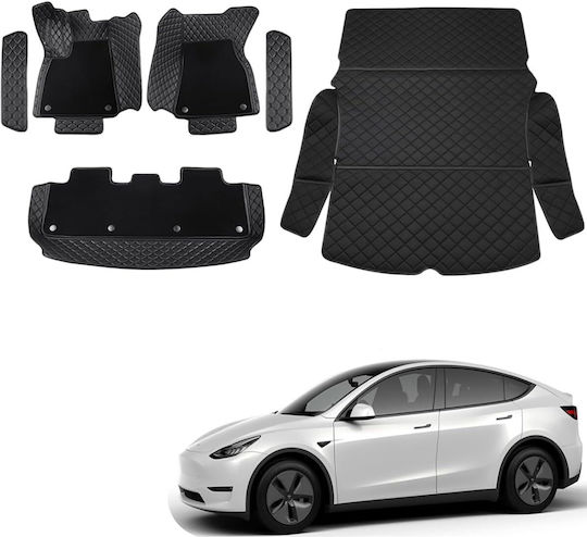 Килими за кола Подова Част Багажник Topfit Tesla Модел Y 2021-2024 2 Комплекта