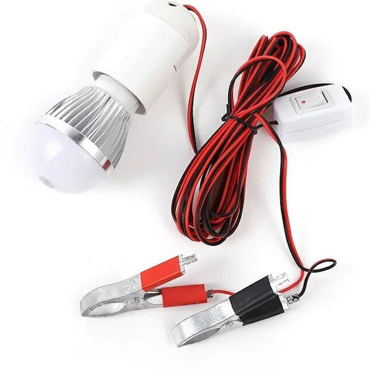 Led Lamp 12v 5w Cable Connection to Battery