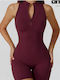 Women's One-piece Shorts Burgundy
