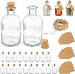 Relaxdays Set Sticle Decorative Cu Dop De Pluta...