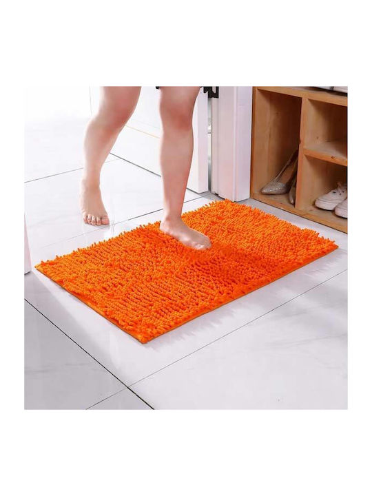 SpitiBazaar Αντιολισθητικό Πατάκι Μπάνιου SD-3976 Πορτοκαλί 40x60εκ.