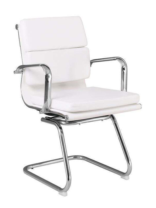Visitor Armchair in White Colour