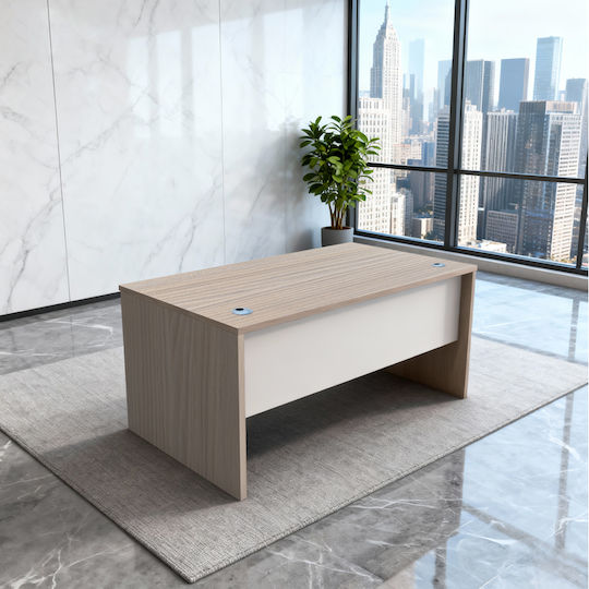 Pakketo Schreibtisch Armadi Holz Weiß 150x75x75cm