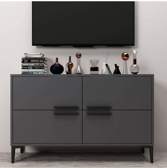 SteweHome TV-Ständer Grau M57.6xT30xH75cm