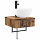 vidaXL Bathroom Vanity Unit with Sink M40xL41xH40.5cm Brown