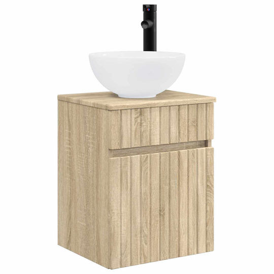 vidaXL Bathroom Vanity Unit with Sink M39xD41xH64.5cm Brown
