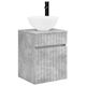 vidaXL Vanity Unit with Sink M39xD41xH64.5cm Gray