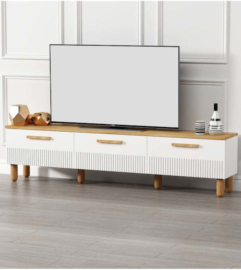 Έπιπλο Τηλεόρασης Πολύχρωμο Μ180xΠ30xΥ43cm