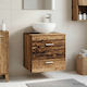 vidaXL Bathroom Vanity Unit with Sink L49.5xW35xH63cm Brown