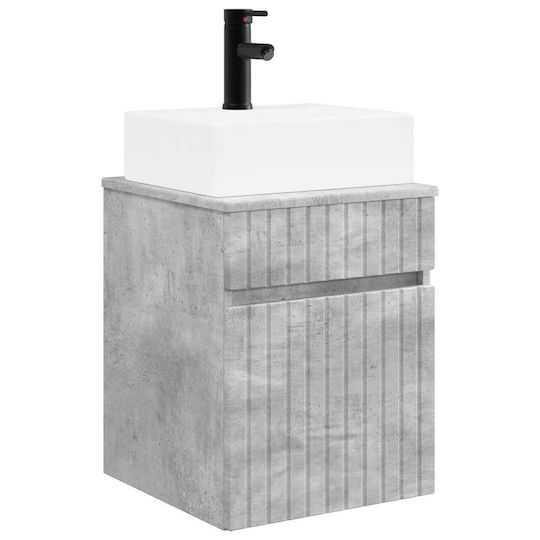 vidaXL Badezimmer Waschtisch-Einheit M39xB41xH62.5cm Grau