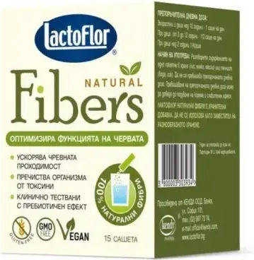 Lactoflor Natural Fibers Специална Хранителна Добавка 15 Сашета