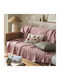 Gofis Home Elowen Ριχτάρι Πολυθρόνας Ζακάρ 140x180εκ. Magnolia Rose