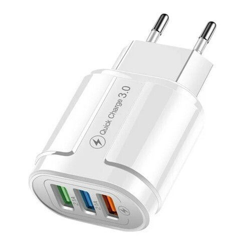 Alista Home Incarcator Fara Cablu cu 3 Porturi USB-A 18W Quick Charge 3.0 Alb (161522)