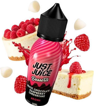 Just Juice Ароматен Изстрел 12ml/60ml 1бр Бял Шоколад Малинов Чийзкейк