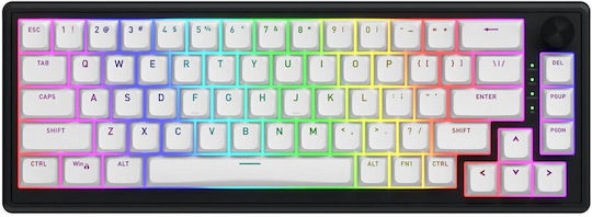 HATOR Skyfall 60 Ασύρματο Gaming Μηχανικό Πληκτρολόγιο 60% με RGB φωτισμό (Αγγλικό US) Aurum Sterling Linear