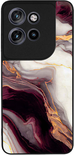 Sonique Marble Series Case Motorola Edge 60 Neo 5g Burgundy