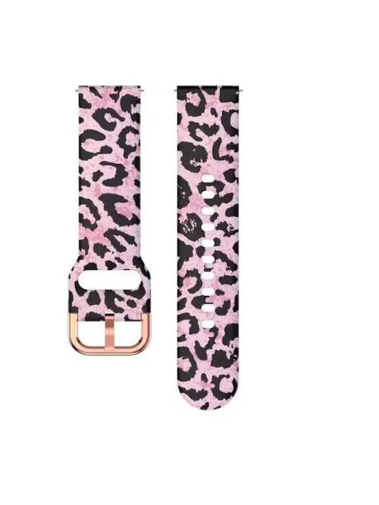 Curea Silicon Amazfit GTR 4 46mm Roz Animal Print Tiger