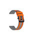 Nylon Hybrid Silicone Strap Oneplus Watch 2r 47mm Oneplus Watch 2 47mm Grey Orange