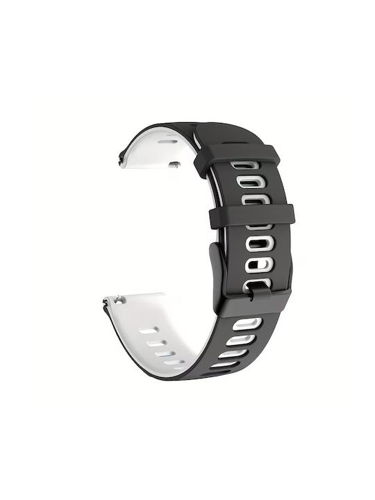 Dual-color Λουράκι Σιλικόνης Amazfit Stratos 2s/3 Black White