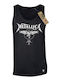 Ärmelloses Bedrucktes T-Shirt Herren Metallica Takeposition Schwarz 330-7786