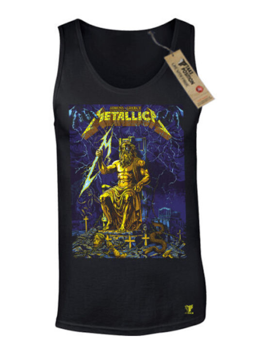 Men's Sleeveless Metallica T-shirt Takeposition Black