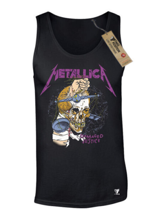 Men's Sleeveless Metallica T-shirt Takeposition Black