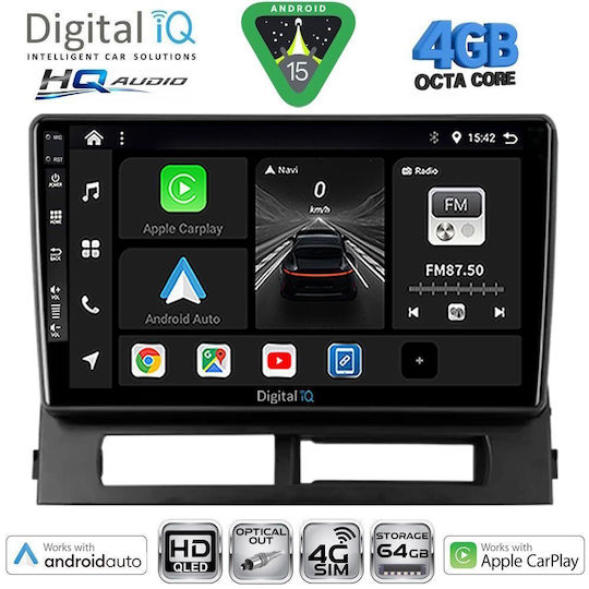 Digital IQ Car Audio System for Toyota Prius 2003-2009 with Clima (Bluetooth/USB/WiFi/GPS/Apple CarPlay/Android Auto) with 9" Touch Screen