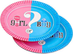 ''girl Boy?'' Πιάτο για Party 10τμχ