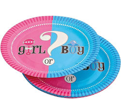 ''girl Boy?'' Πιάτο για Party 10τμχ