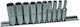Satra Long Spline Sockets with 1/4" Frame Host Set 10 Pieces