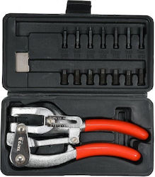 Yato Yt-18973 Manual Hole Punch Pliers Set 14 Dies Stamps Metal Up To 1mm 2-7mm Diameter