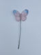 Dekorative Schmetterling Flexibles Stab Wickelung Rosa-Silber 3cm Höhe des Schmetterlings Pro Set 1000 Stück